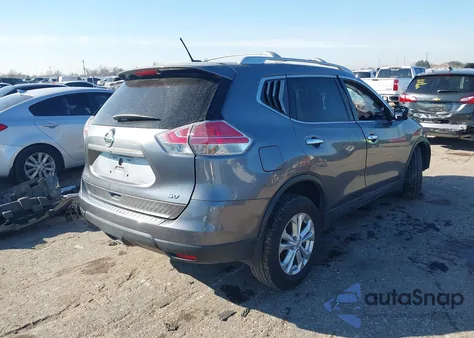 2016 Nissan Rogue Sv z USA, uszkodzony, nr VIN KNMAT2MT1GP610616
